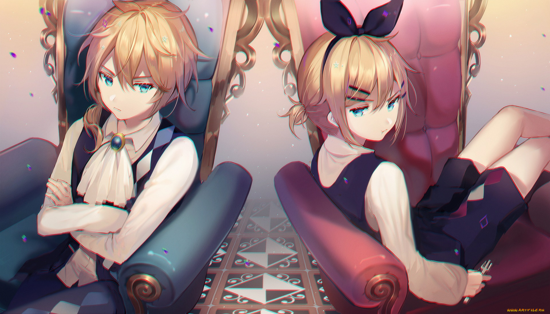 , vocaloid, kagamine, rin, len